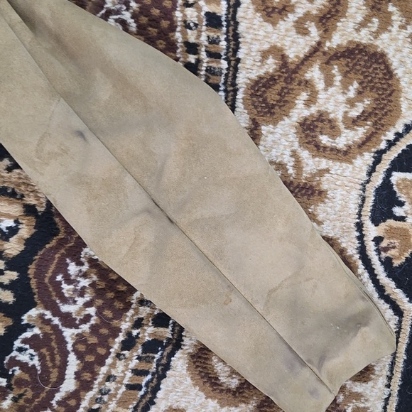 70s Retro Gingerbread Coat Faux Suede Shearling Jacket 1970 Boho Hippie Vintage - Picture 14 of 16